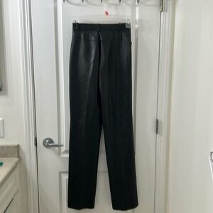 Danier Black Leather Pants/Jeans
US 8
High waisted 
Straight Leg